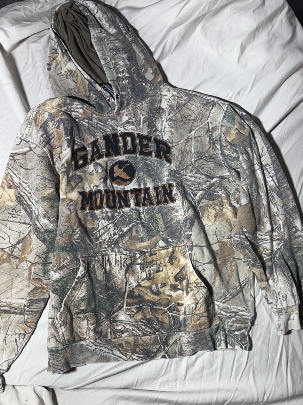Gander Mountain Camo Hooded Pullover - Brown/Green/Gray